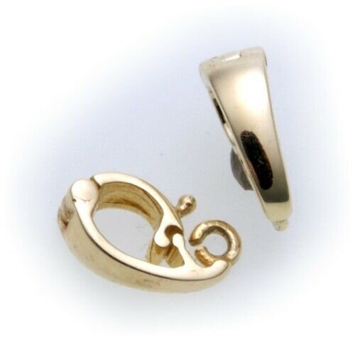 Anhänger Schlaufe zum klappen echt Gold 333 klein 9,5 Gelbgold Neu Unisex