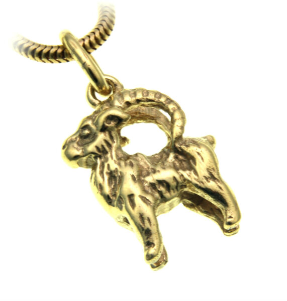 Tierkreiszeichen, Sternzeichen 378,39 echt Anhänger Gold massiv 585 € Steinbock