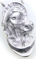 Anhänger XXL Madonna Silber 925 Sterlingsilber Maria...