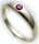Bestpreis Damen Ring echt Gold 585 Rubin 14kt wie Taufring Gelbgold Rot Neu