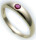 Bestpreis Damen Ring echt Gold 585 Rubin 14kt wie Taufring Gelbgold Rot Neu 50