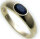 Bestpreis Damen Ring echt Gold 585 Safir 14kt Gelbgold Saphir made in Germany