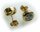 Ohrringe Stecker echt Gold 585 Zirkonia Ohrstecker Gelbgold Damen Qualität 10 mm