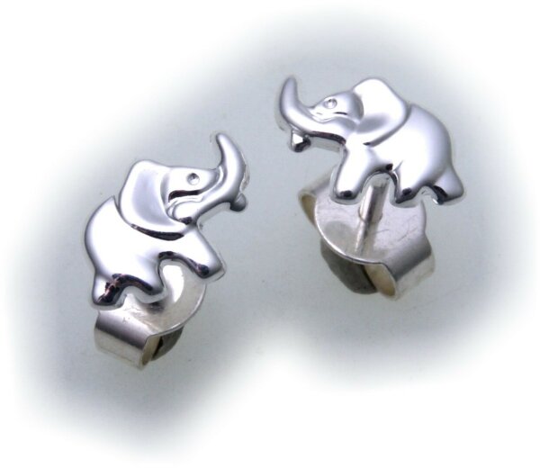 Ohrringe Stecker Elefant Silber 925 Kinderohrringe Sterlingsilber Kinder