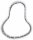 Collier echt Gold 585 Bicolor teilmattiert 14kt Damen Gelbgold