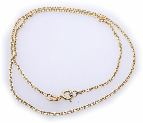 Collierkette in Gold 333 stabile Ankerkette 42cm diam Gelbgold Damen