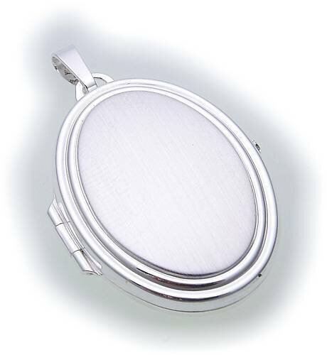 Damen Anhänger Medailllon Herz echt Silber 925 aufklappen Sterlingsilber ME3002