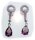 Damen Ohrringe Stecker echt Silber 925 Sterlingsilber Zirkonia beweglich TBES005