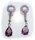 Damen Ohrringe Stecker echt Silber 925 Sterlingsilber Zirkonia beweglich TBES005