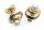 Damen Ohrringe Stecker echt Zuchtperlen 4 mm Gold 585 Gelbgold Perlen Ohrstecker