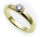 Damen Ring Brillant 0,20ct echt Gold 585 massiv Gelbgold SI Diamant