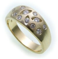 Damen Ring Brillant 0,50ct echt Gold 585 massiv Gelbgold...