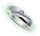 Damen Ring echt Silber 925 mit Zirkonia teilmatt Sterlingsilber