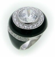 Damen Ring echt Silber 925 Zirkonia Sterlingsilber...