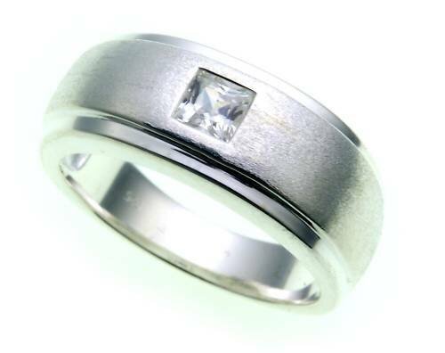 Damen Ring echt Silber 925 Zirkonia teilmattiert Sterlingsilber Qualität Z1020 Z
