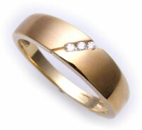 Damen Ring mit Brillant 0,045ct echt Gold 585 Gelbgold...