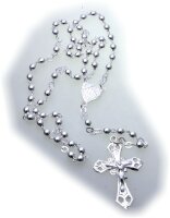 Halskette Rosenkranz Collier Kreuz mit Jesus Silber 800...
