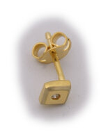 Herren Ohrringe Stecker Gold 585 Brillant 0,01ct Diamant 14 karat Ohrstecker Neu