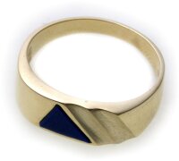 Herren Ring echt Gold 333 echt Lapis alle Steine mögl. 8kt Herrenring Gelbgold