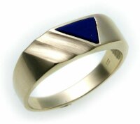 Herren Ring echt Gold 333 echt Lapis alle Steine mögl. 8kt Herrenring Gelbgold