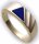 Herren Ring echt Gold 333 echt Lapis alle Steine mögl. 8kt Herrenring Gelbgold