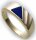Herren Ring echt Gold 333 echt Lapis alle Steine mögl. 8kt Herrenring Gelbgold