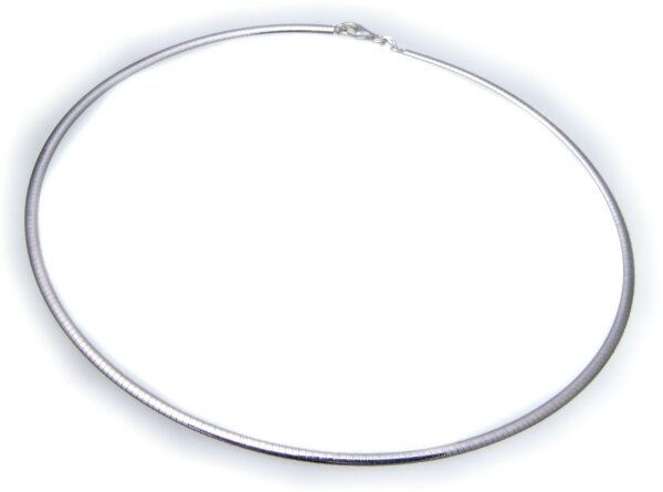 Kette Tondakette oval echt Silber 925 3mm 42 cm Halskette  Sterlingsilber Unisex