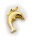 Kinder Anhänger Delfin teilmatt. plastisch 3D 333 Gold Gelbgold Qualität