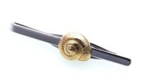 Krawattenhalter Schnecke echt Silber 925 teilverg....