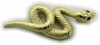 Neu Anhänger Schlange echt Gold 333 Gelbgold Schlangenanhänger 8 Karat Kobra Top