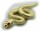 Neu Anhänger Schlange echt Gold 333 Gelbgold Schlangenanhänger 8 Karat Kobra Top