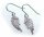 Ohrringe Hänger Flügel  Engel Silber 925 Zirkonia Engelsflügel Sterlingsilber