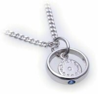 Taufring mit Uhr Safir Saphir 333 8 karat echt...