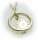 Taufring mit Uhr  Zirkonia echt 333 Gold poliert ohne Kette 8kt Taufe Qualität