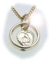 Taufring Schutzengel  Saphir 333 Gold ohne Kette...