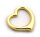 Anhänger Herz 3 D Swinging Heart poliert echt 585 Gold 14 karat Gelbgold Damen