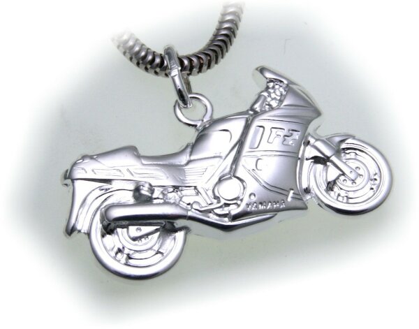 Anhänger Motorrad detailgetreu echt Silber 925 Moped Sterlingsilber Unisex