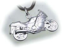 Anhänger Motorrad detailgetreu echt Silber 925 Moped...