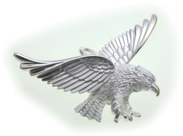 Anhänger Adler groß echt Silber 925 Vogel massiv Raubvogel Sterlingsilber Unisex