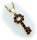 Anhänger m. Granat Schlüssel in Gold 333 Granatanhänger Granatschmuck Gelbgold