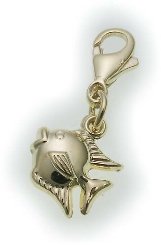 Anhänger Charm Fisch Gold 333 Einhänger Gelbgold Unisex 8kt