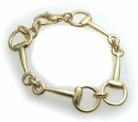 Armband Pferde Gebiss echt Gold 585 14 massiv...