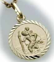 Anhänger Christopherus  333 Gold Christophorus 8kt Qualität Gelbgold Unisex