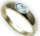Bestpreis Damen Ring echt Gold 585 Topas 14kt Gelbgold Blautopas made Germany