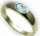 Bestpreis Damen Ring echt Gold 585 Topas 14kt Gelbgold Blautopas made Germany