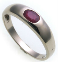 Bestpreis Damen Ring echt Weißgold 333 Rubin 8kt...