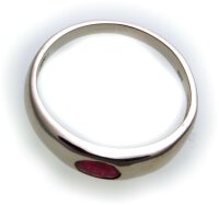 Bestpreis Damen Ring echt Weißgold 333 Rubin 8kt Gold made in Germany Qualität