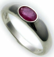 Bestpreis Damen Ring echt Weißgold 333 Rubin 8kt Gold made in Germany Qualität