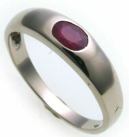 Bestpreis Damen Ring echt Weißgold 333 Rubin 8kt Gold made in Germany Qualität