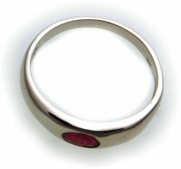 Bestpreis Damen Ring echt Weißgold 333 Rubin 8kt Gold made in Germany Qualität